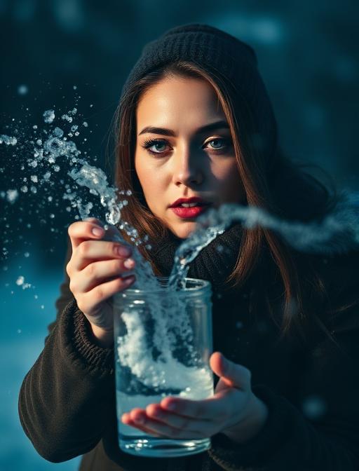 Тренд с кипятком на морозе