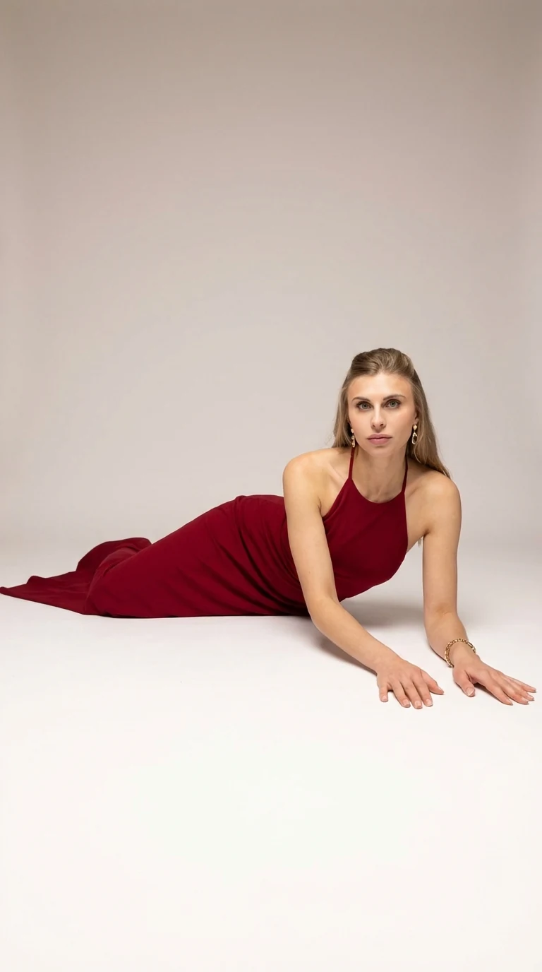 Lady in red